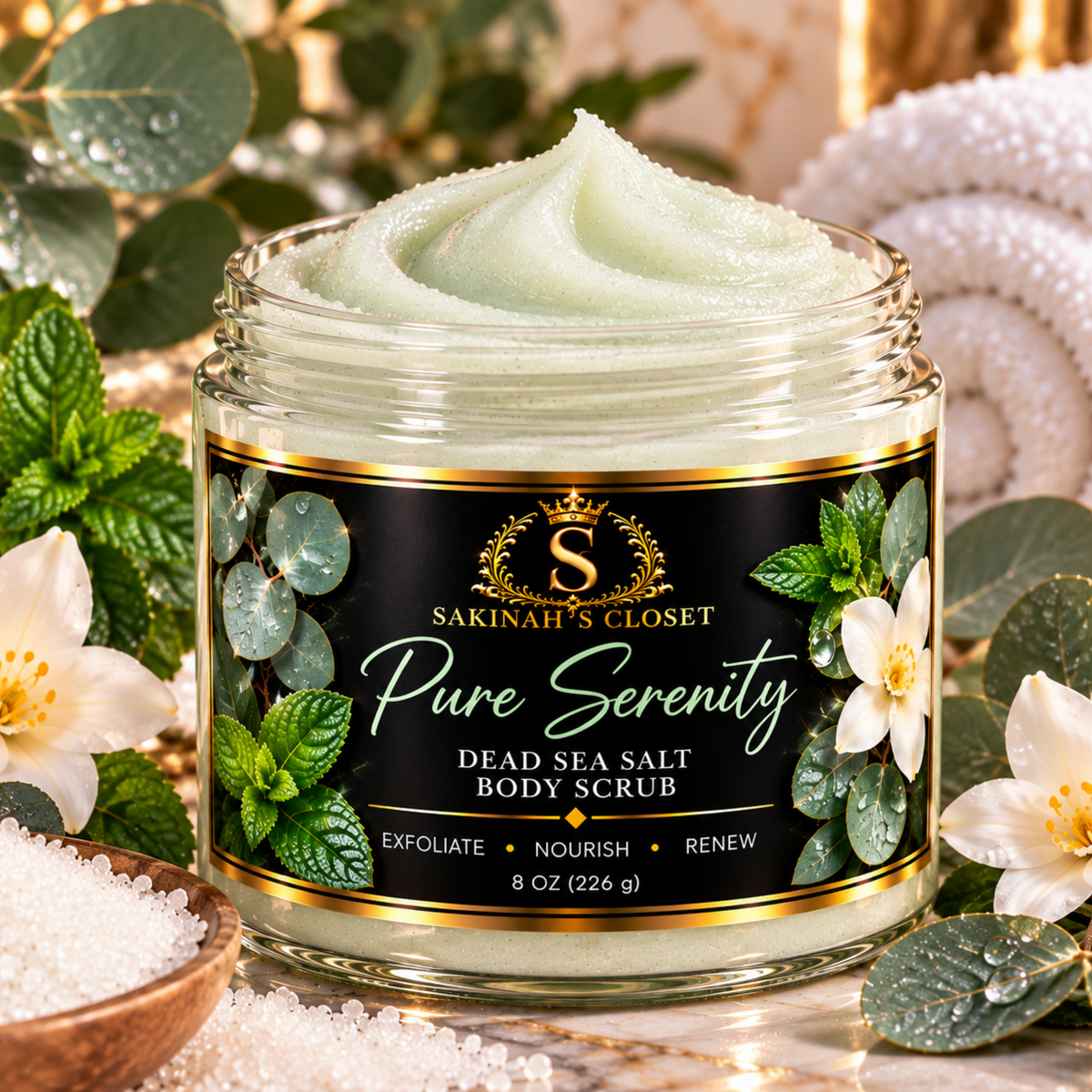 Pure Serenity | Dead Sea Salt Body Scrub