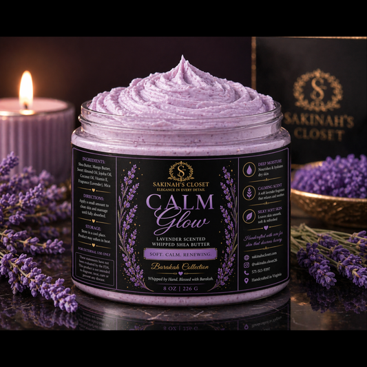 Calm Glow - Lavendar Scented Whipped Shea Butter