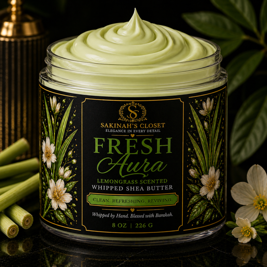 Fresh Aura - Lemongrass Scented Whipped Shea Butter