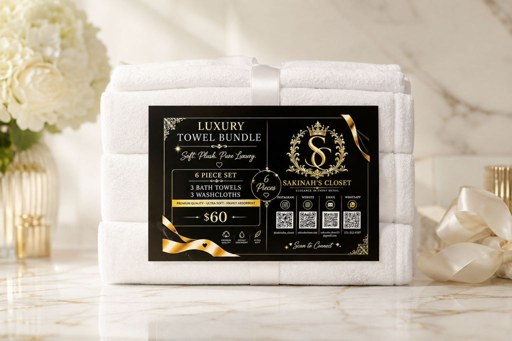 6 Piece Luxury Towel Set