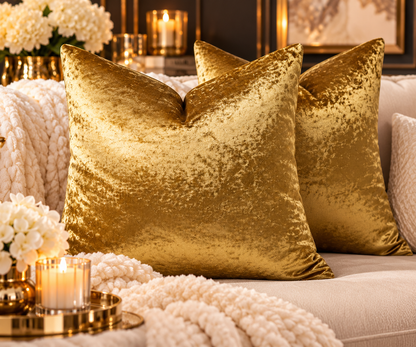 The Gilded Luxe Velvet Pillow Covers | Set of 2