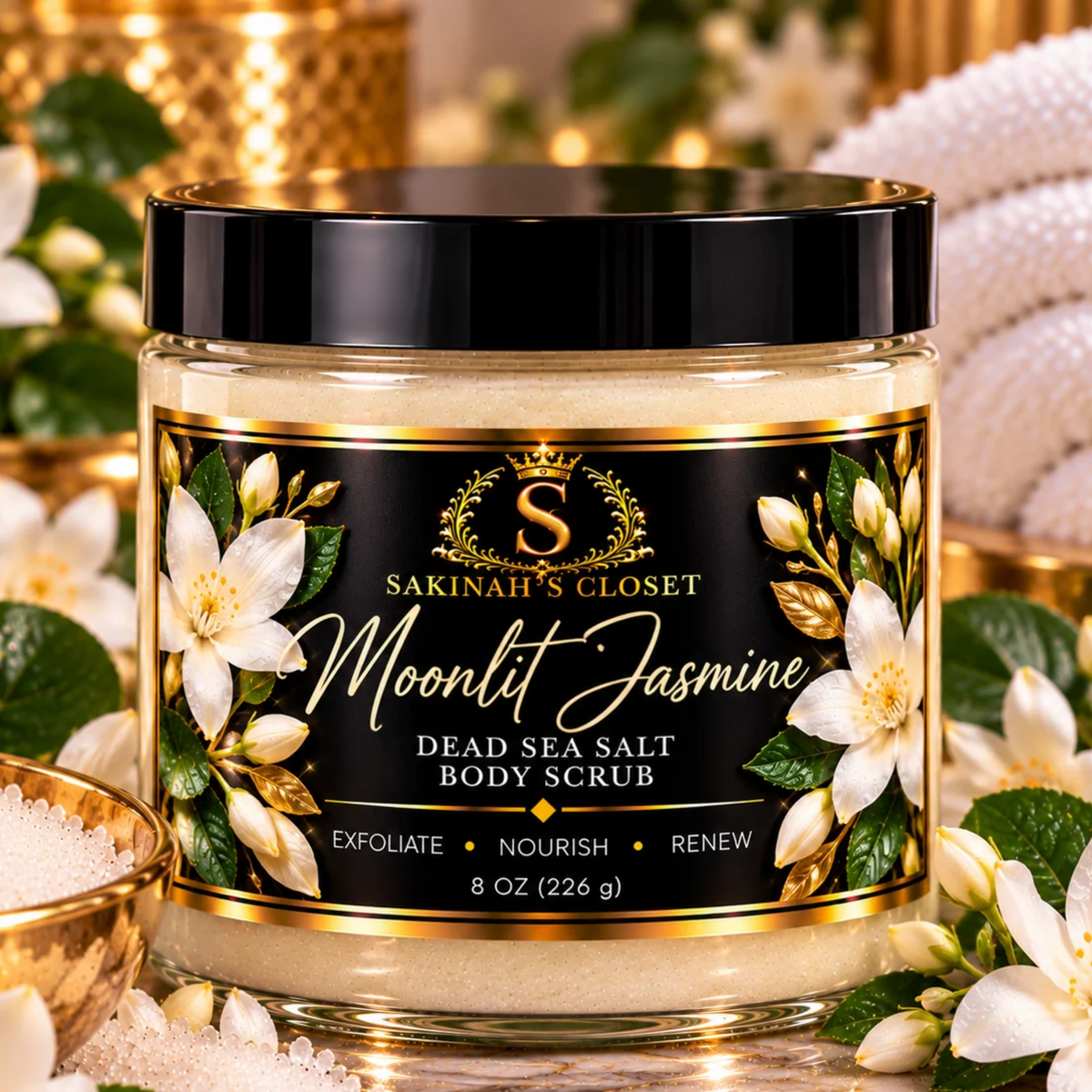 Moonlit Jasmine | Dead Sea Salt Body Scrub
