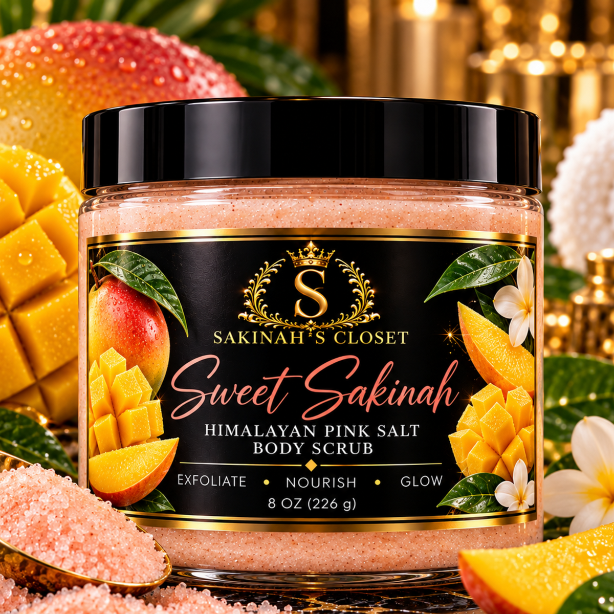 Sweet Sakinah | Himalayan Pink Salt Body Scrub