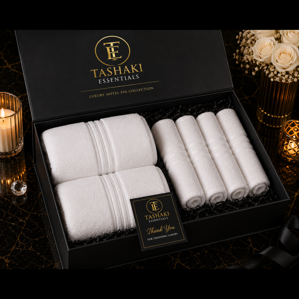 Tashaki Signature Bath Collection: 6 Piece Towel Gift Set