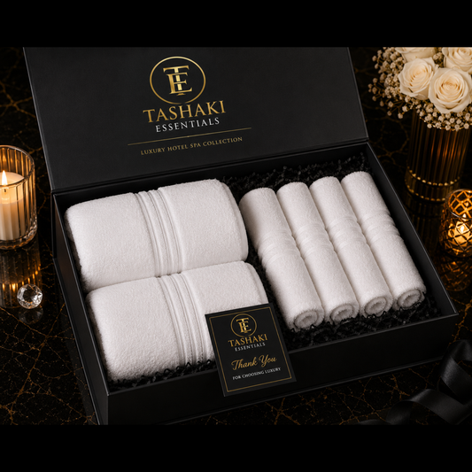Tashaki Signature Bath Collection: 8 Piece Towel Gift Set
