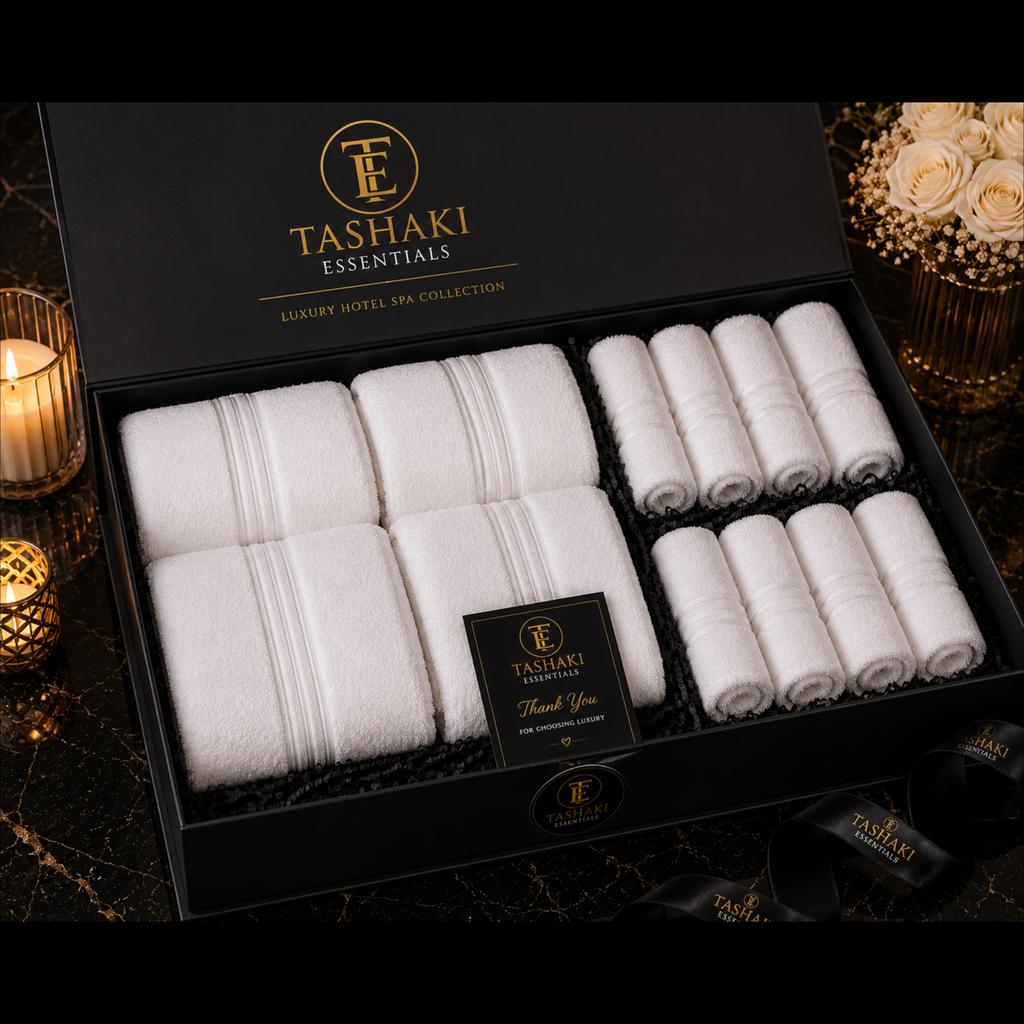 Tashaki Signature Bath Collection: 12 Piece Towel Gift Set