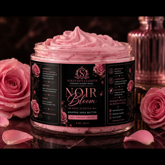 Noir Bloom - Fresh Rose Scented Whipped Shea Butter