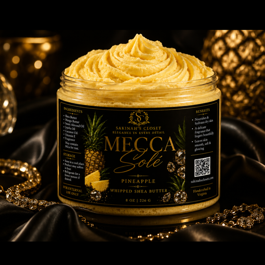 Mecca Sole'- Pineapple Scented Whipped Shea Butter