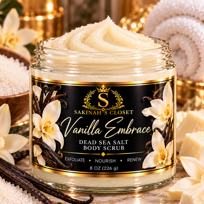 Vanilla Embrace | Dead Sea Salt Body Scrub